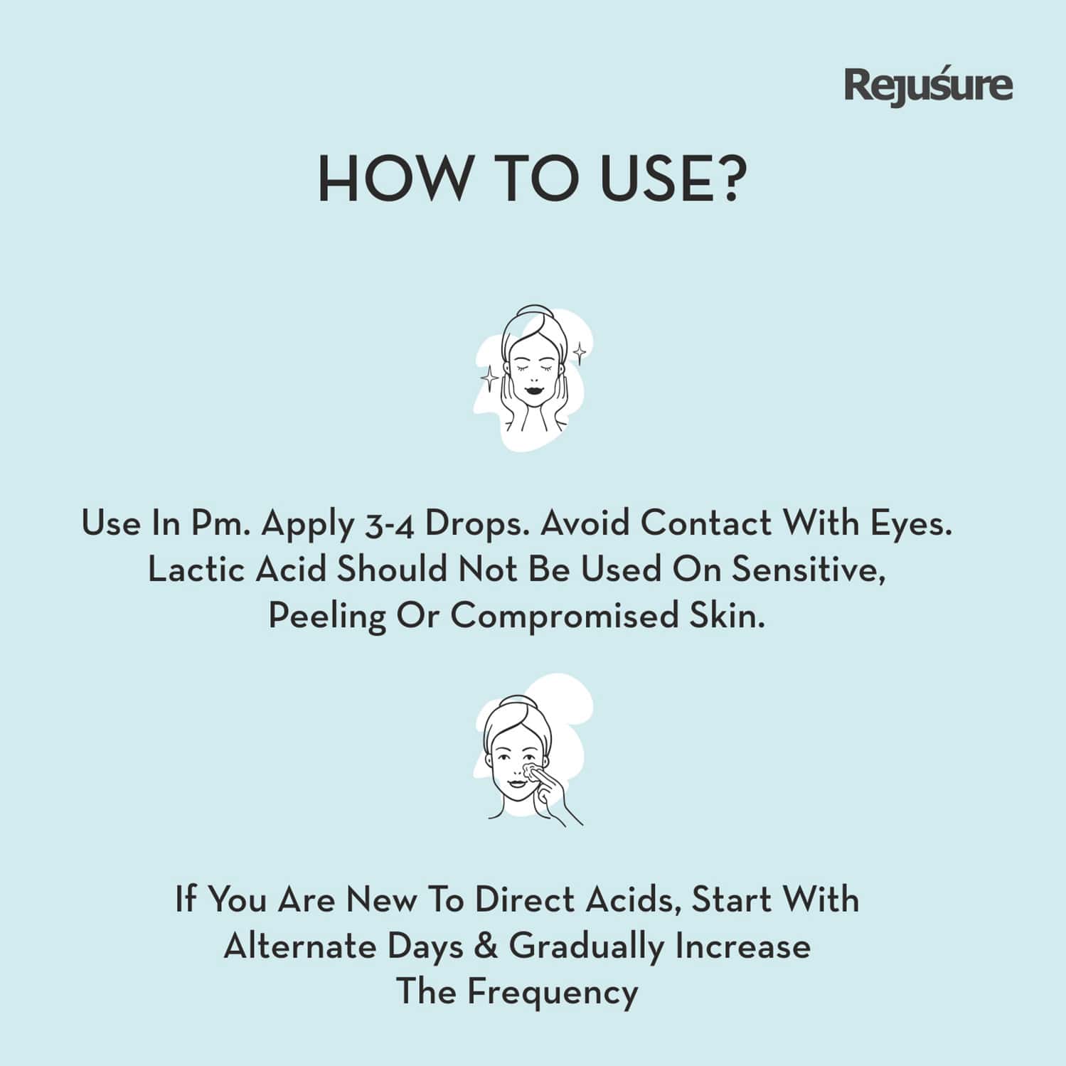 Buy REJUSURE LACTIC ACID 10 + HYALURONIC ACID 1 FACIAL EXFOLIATOR