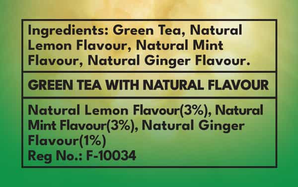 Celest Green Tea 100 Bags - Ginger | Mint & Lemon