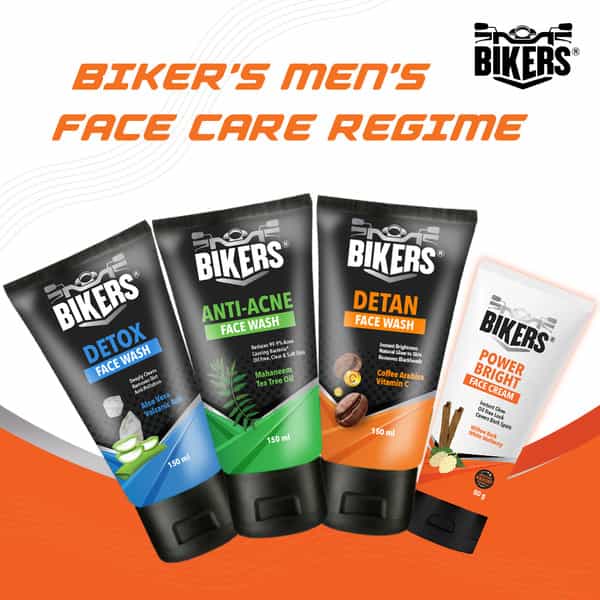 Biker's Power Bright Men Face Cream With Willow Bark And White Mulberry | Provides Glow (80 Gm)