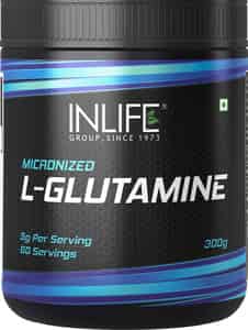 Inlife Micronized L - Glutamine Powder Supplement 300 Grams Unflavoured