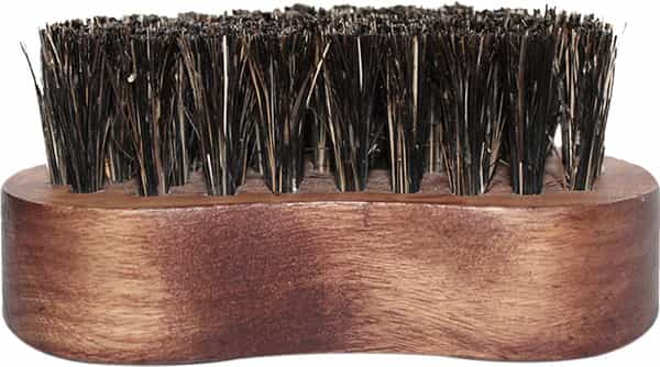 Man Arden 100% Boar Bristle Beard Brush With Hand Crafted Premium Wood Handle With Leather Pouch