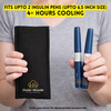 Outer Woods Insulin Cooler Pouch With 2 Mini Ice Gel Packs | 3+ Hrs Cooling | Insulin Pouch - Black