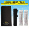 Outer Woods Insulin Cooler Pouch With 2 Mini Ice Gel Packs | 3+ Hrs Cooling | Insulin Pouch - Black
