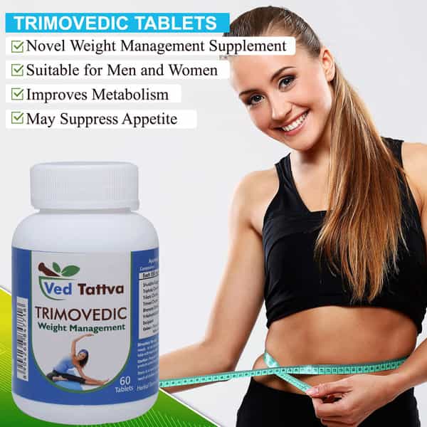Ved Tattva Trimo Vedic 60 Tablets - Natural Supplement For Weight Management