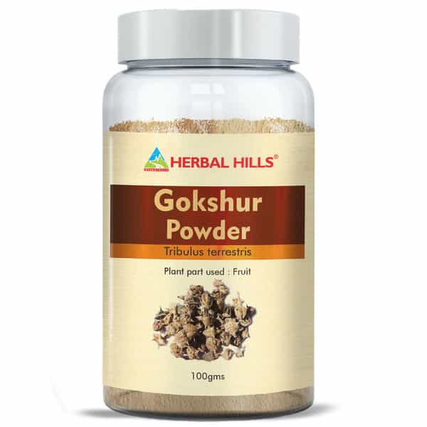 Herbal Hills Gokshur Powder - 100 Gms (Pack Of 4) - Terrestris For Kidneys