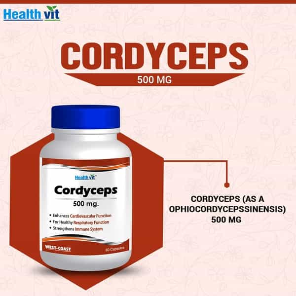 Healthvit Cordyceps 500Mg -60 Capsules