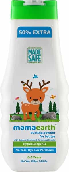 Mamaearth Talc Free Organic Dusting Powder Bottle Of 150 G