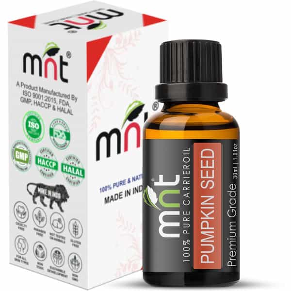 Mnt Pumpkin Seed Carrier Oil (30Ml ) 100% Pure Natural & Therapeutic Grade