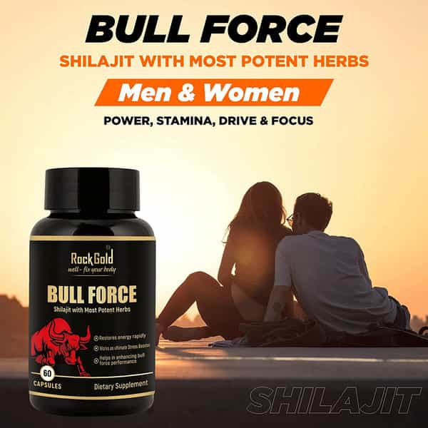 Rock Gold Bull Force Capsule 500Mg 60 Capsules (Pack Of 1)