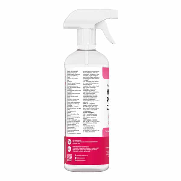 Wesol Food Grade Hydrogen Peroxide 7% Surface Cleaner Spray 500 Ml