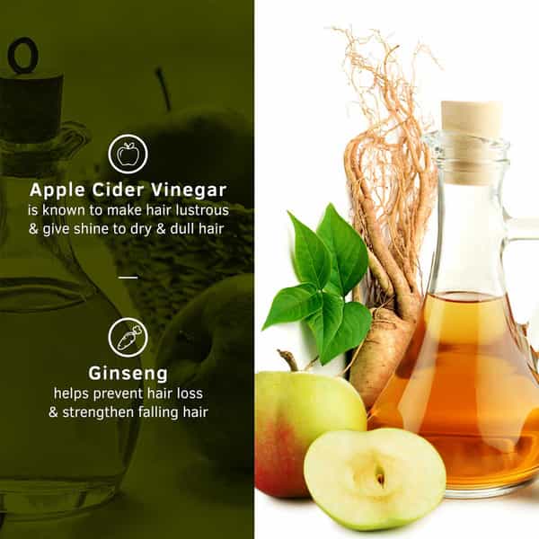 Ustraa Anti Hair Fall With Apple Cider Vinegar Shampoo - 250 Ml