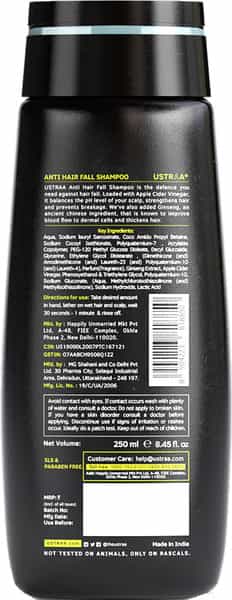 Ustraa Anti Hair Fall With Apple Cider Vinegar Shampoo - 250 Ml