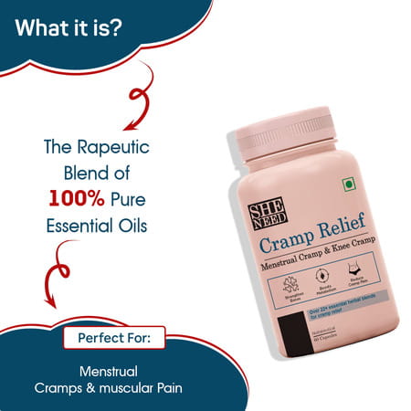 Sheneed Cramp Relief Supplement For Pms - 60 Capsule
