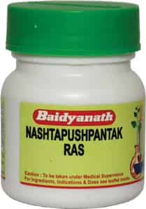 Baidyanath Asli Ayurved Nashtapushpantak Ras 40 Tablets (pack Of 2)