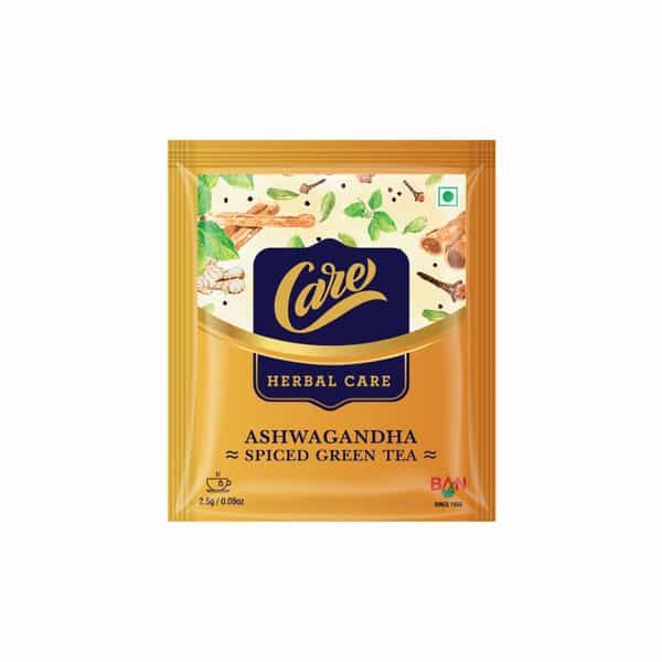 Care Ashwagandha Spiced Green Tea 90 Bags | Free 30 Tea Bags Free (60 + 30) Ashwagandha Green Tea