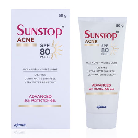 Sunstop Acne Spf 80 Advanced Sun Protection Gel 50 Gm