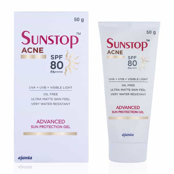Sunstop Acne Spf 80 Advanced Sun Protection Gel 50 Gm