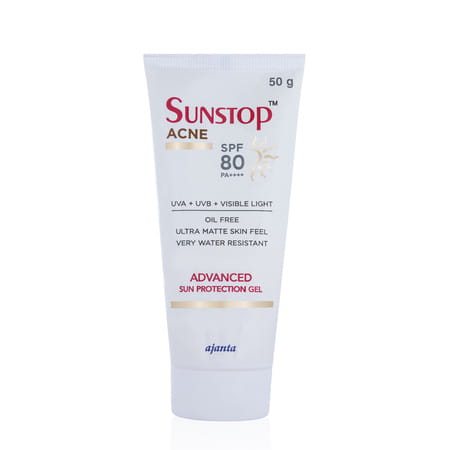 Sunstop Acne Spf 80 Advanced Sun Protection Gel 50 Gm
