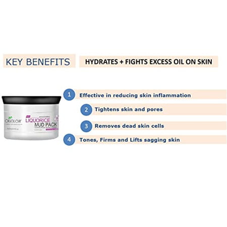 Oxyglow Herbals Liquoric Mud Pack|Reducing Wrinkles|Rejuvenate And Nourish|All Skin Type|500gram