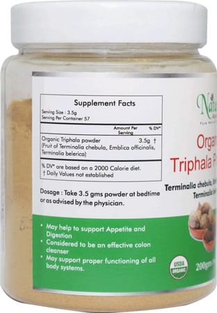Naturz Ayurveda Organic Triphala Powder - 200 Gms (Pack Of 2)