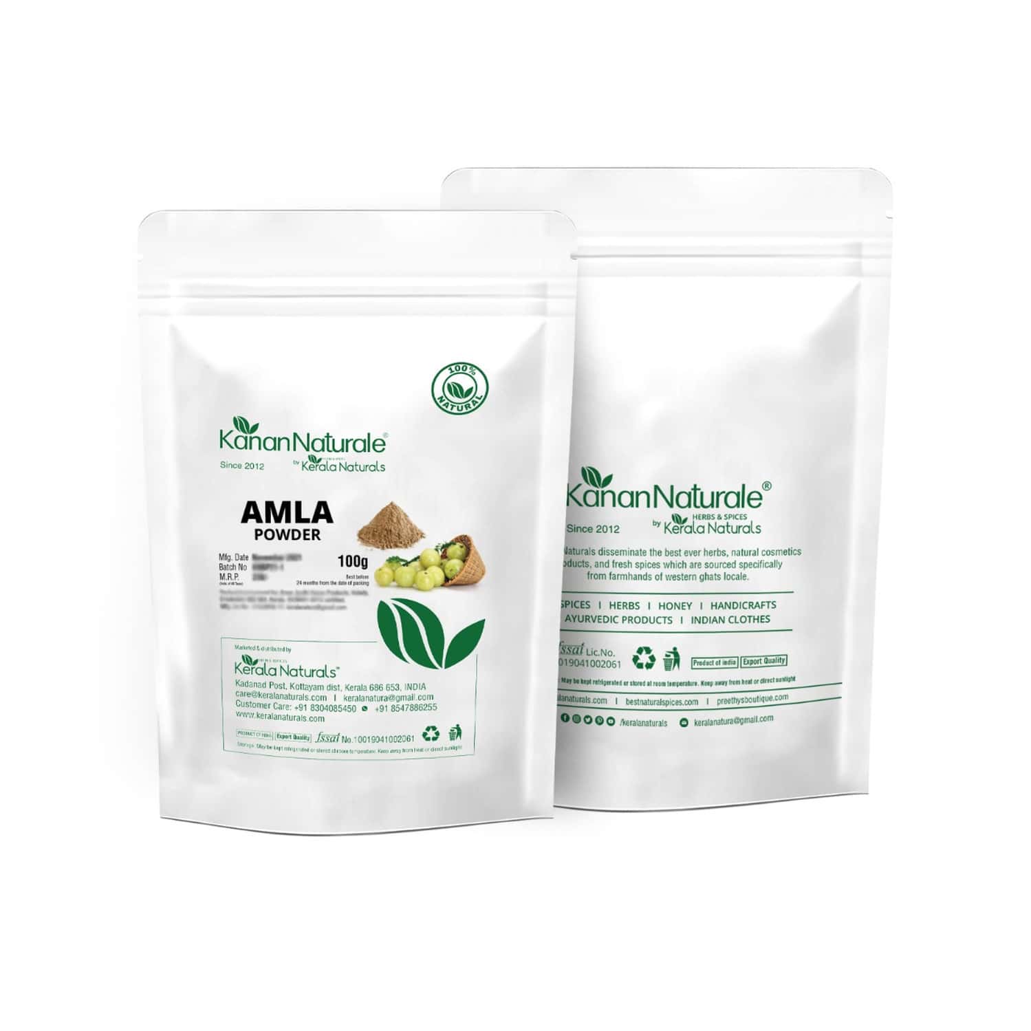 Kanan Naturale Amla Powder - 100gm