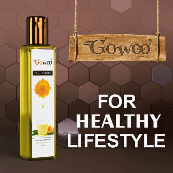 Go Woo 100% Pure Calendula Carrier Oil Joint Pain 100 Ml