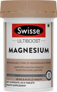 Swisse Ultiboost Magnesium Supplement For Immunity Muscle Energy & Heart Health - 60 Tablets
