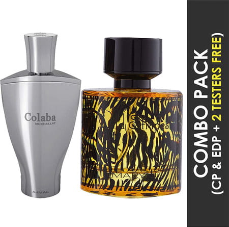 Ajmal Colaba Mukhallat Cp 14ml For Unisex And Maryaj Wild Stripes Edp 100ml For Men