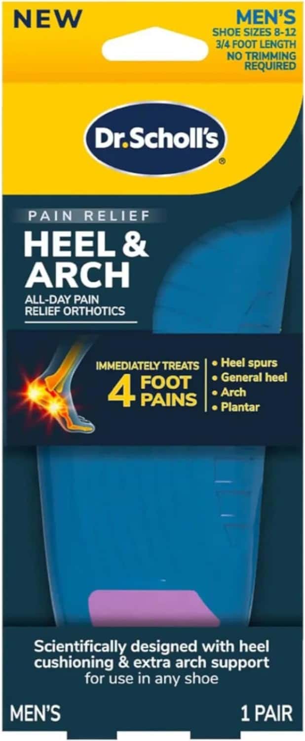 Dr. Scholl Pain Relief Orthotics For Heel Men Size 8-12 - 1 Pair