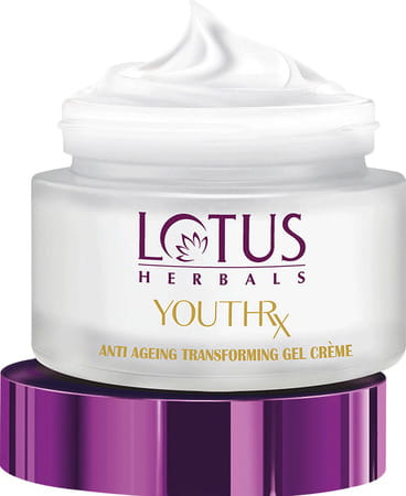 Lotus Herbals Youthrx Anti-Ageing Transforming Gel Cream Spf 20 Pa+++ Preservative Free - 50 G