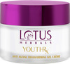 Lotus Herbals Youthrx Anti-Ageing Transforming Gel Cream Spf 20 Pa+++ Preservative Free - 50 G