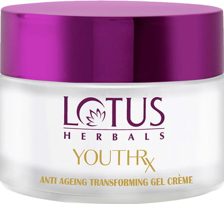 Lotus Herbals Youthrx Anti-Ageing Transforming Gel Cream Spf 20 Pa+++ Preservative Free - 50 G