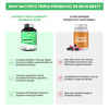 Naturyz Triple Strength Probiotic 50 Bn Cfu & 600Mg Prebiotics For Gut Health - 50 Tablets