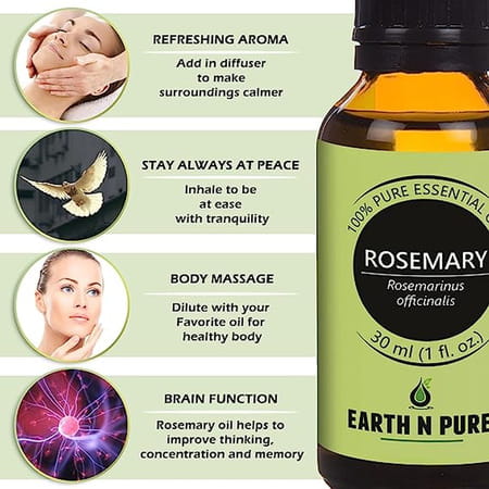 Earth N Pure Essential Oil Rosemary 30 (30 Ml)