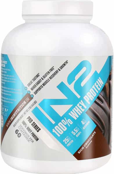 In2 100% Whey Protein (Rich Chocolate 2Kg) 25G Protein 5.5G Bcaas 4G Glutamine