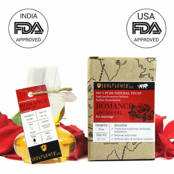 Soulflower Romance Aroma Massage Oil 90Ml