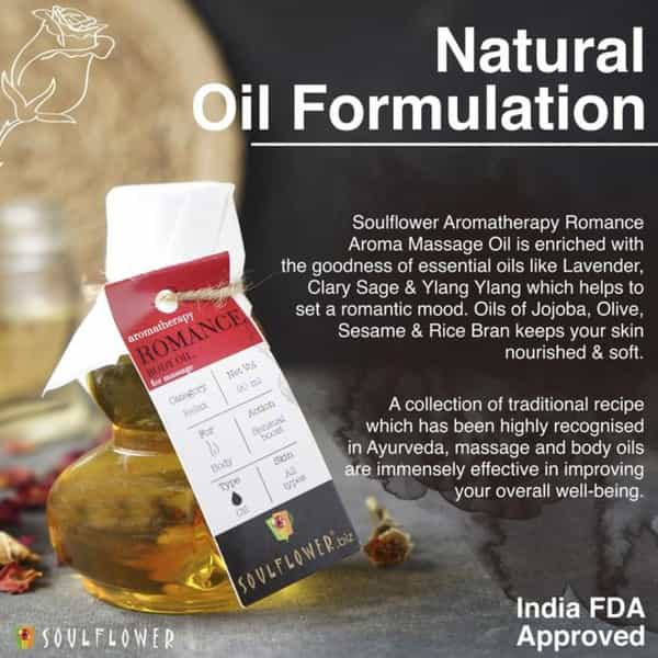 Soulflower Romance Aroma Massage Oil 90Ml