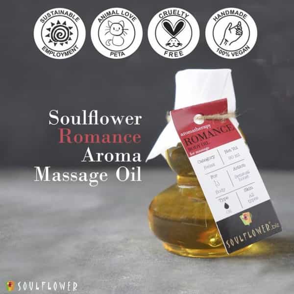 Soulflower Romance Aroma Massage Oil 90Ml