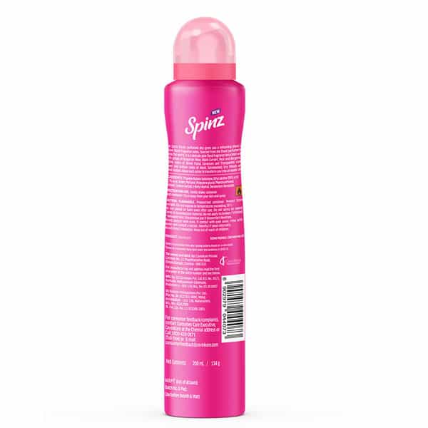 New Spinz Exotic Perfumed Deo For Women,Bulgarian Rose Fragrance For Long Lasting Freshness, 200Ml