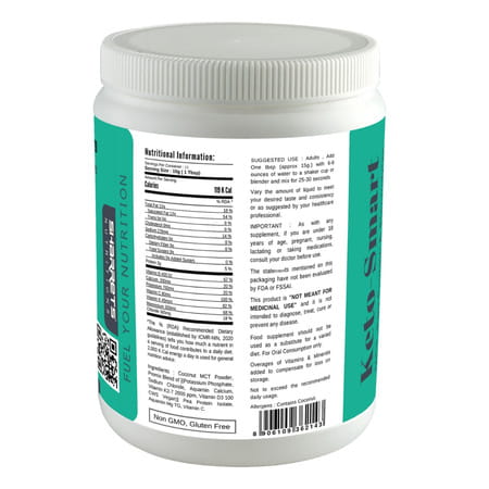 Sharrets Keto Smart - Zero Carbs | Gluten Free - Mct | Pea Protein Isolate With Electrolytes