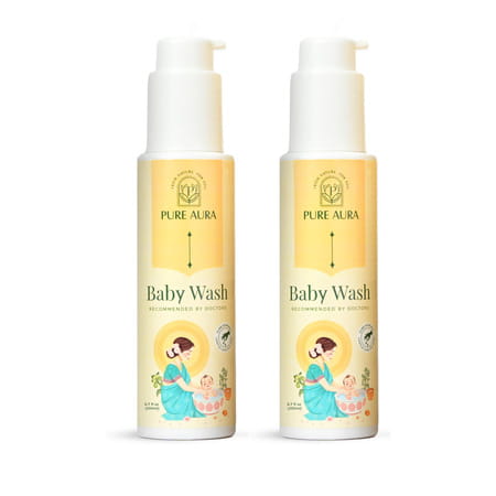Pure Aura Baby Body Wash Ayurvedic Baby Wash With 12 Natural Herbs 200ml Pack Of 2