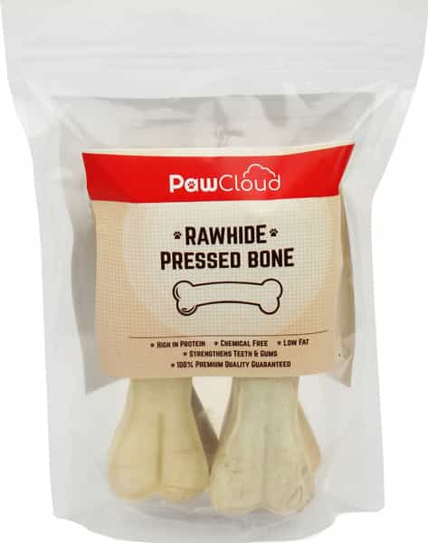 Pawcloud Rawhide Pressed Dog Bones Dog Bone Treat 6 Inches 800 Gm (Approx 8 Pieces)