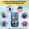 Outer Woods Insulin Cooler Bag With 2 Ice Gel Packs &Glucometer Pocket | 6+ Hrs Cooling - Black