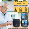 Outer Woods Insulin Cooler Bag With 2 Ice Gel Packs &Glucometer Pocket | 6+ Hrs Cooling - Black