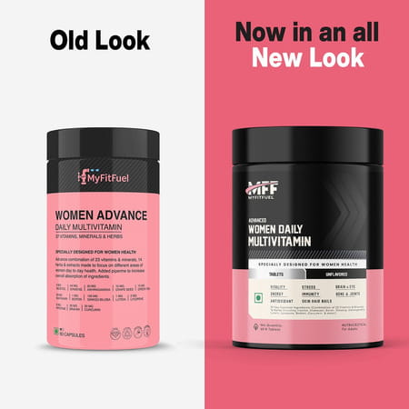 Myfitfuel Advance Women Multivitamin Daily Essential - 37 Herbs- Vitamins & Minerals (60 Tablets)