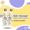 Mom & World Baby Massage Pure Organic Virgin Coconut Oil Cold Pressed No Mineral Oil 200 Ml