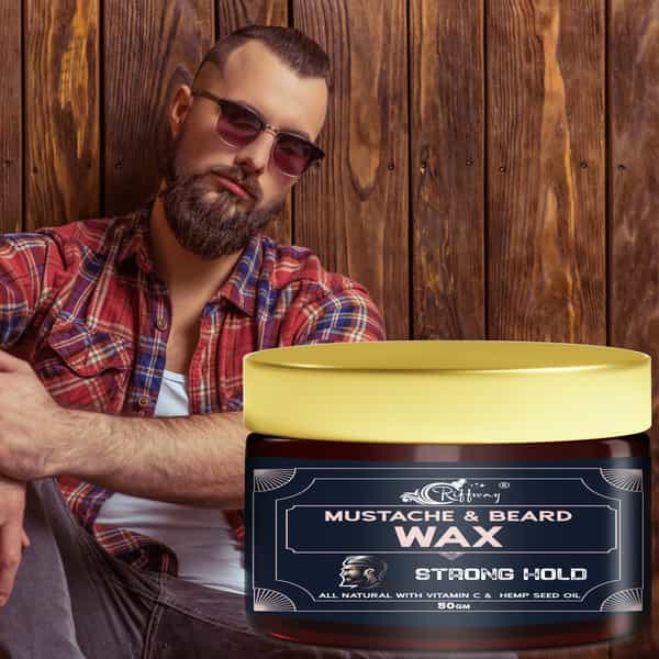 Moustache & Beard Herbal Wax For Men | Professional Matte Look | Extra Shine (100Gm)