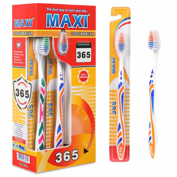 Maxi 365 Soft Toothbrush (Pack Of 12)