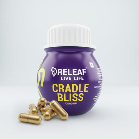 Releaf Cradle Bliss For Women Fertility Boosting Ayurvedic Capsules 60n