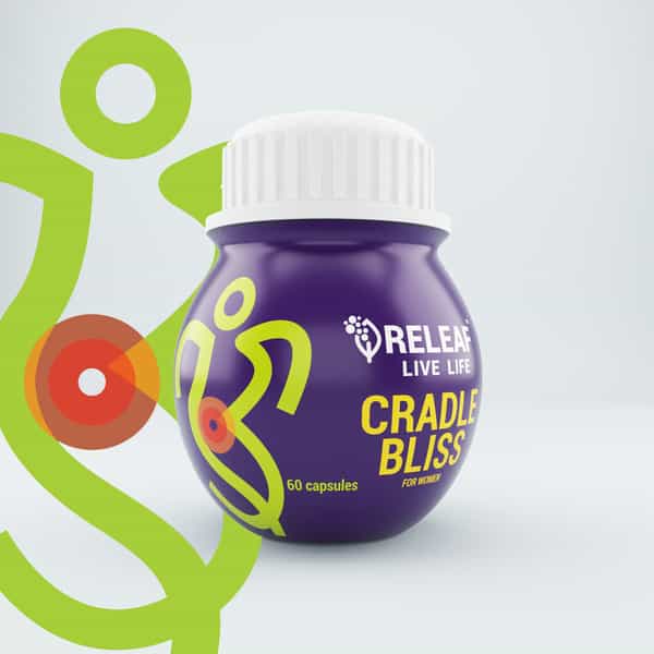 Releaf Cradle Bliss For Women Fertility Boosting Ayurvedic Capsules 60N